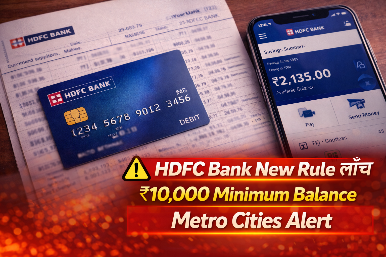 HDFC Bank Minimum Balance Rule
